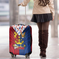 Philippines Independence Day 126th Anniversary Luggage Cover Polynesian Pattern National Flag Style LT03 - Polynesian Pride