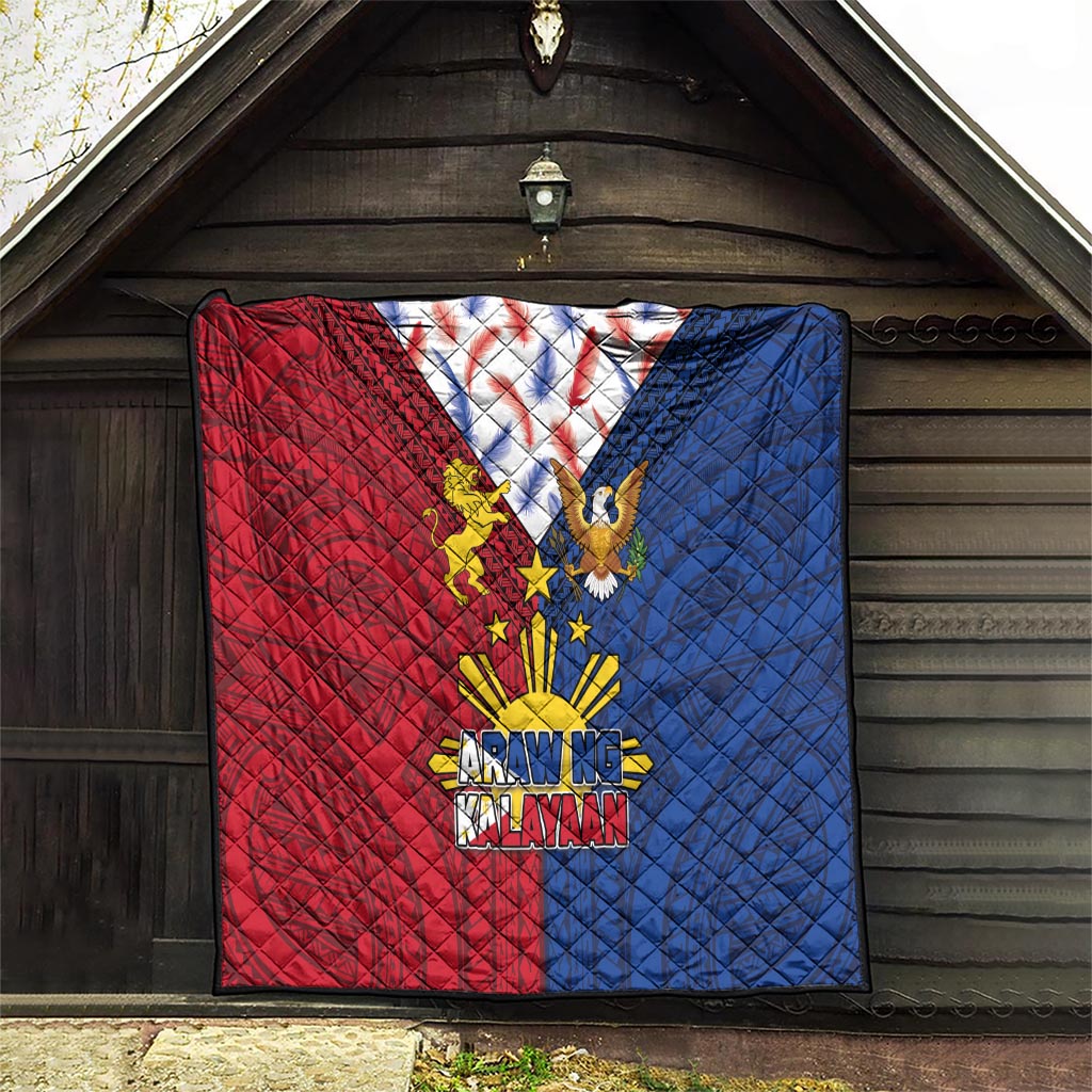 Philippines Independence Day 126th Anniversary Quilt Polynesian Pattern National Flag Style