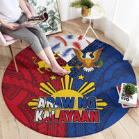 Philippines Independence Day 126th Anniversary Round Carpet Polynesian Pattern National Flag Style LT03 - Polynesian Pride