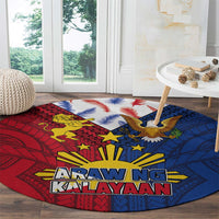 Philippines Independence Day 126th Anniversary Round Carpet Polynesian Pattern National Flag Style LT03 - Polynesian Pride