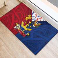 Philippines Independence Day 126th Anniversary Rubber Doormat Polynesian Pattern National Flag Style