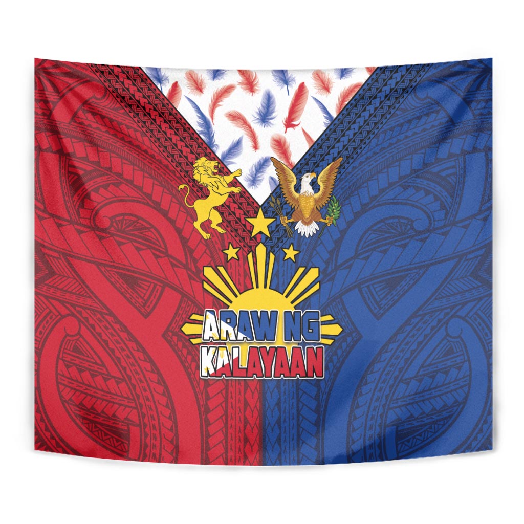 Philippines Independence Day 126th Anniversary Tapestry Polynesian Pattern National Flag Style