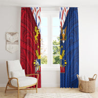 Philippines Independence Day 126th Anniversary Window Curtain Polynesian Pattern National Flag Style LT03 - Polynesian Pride