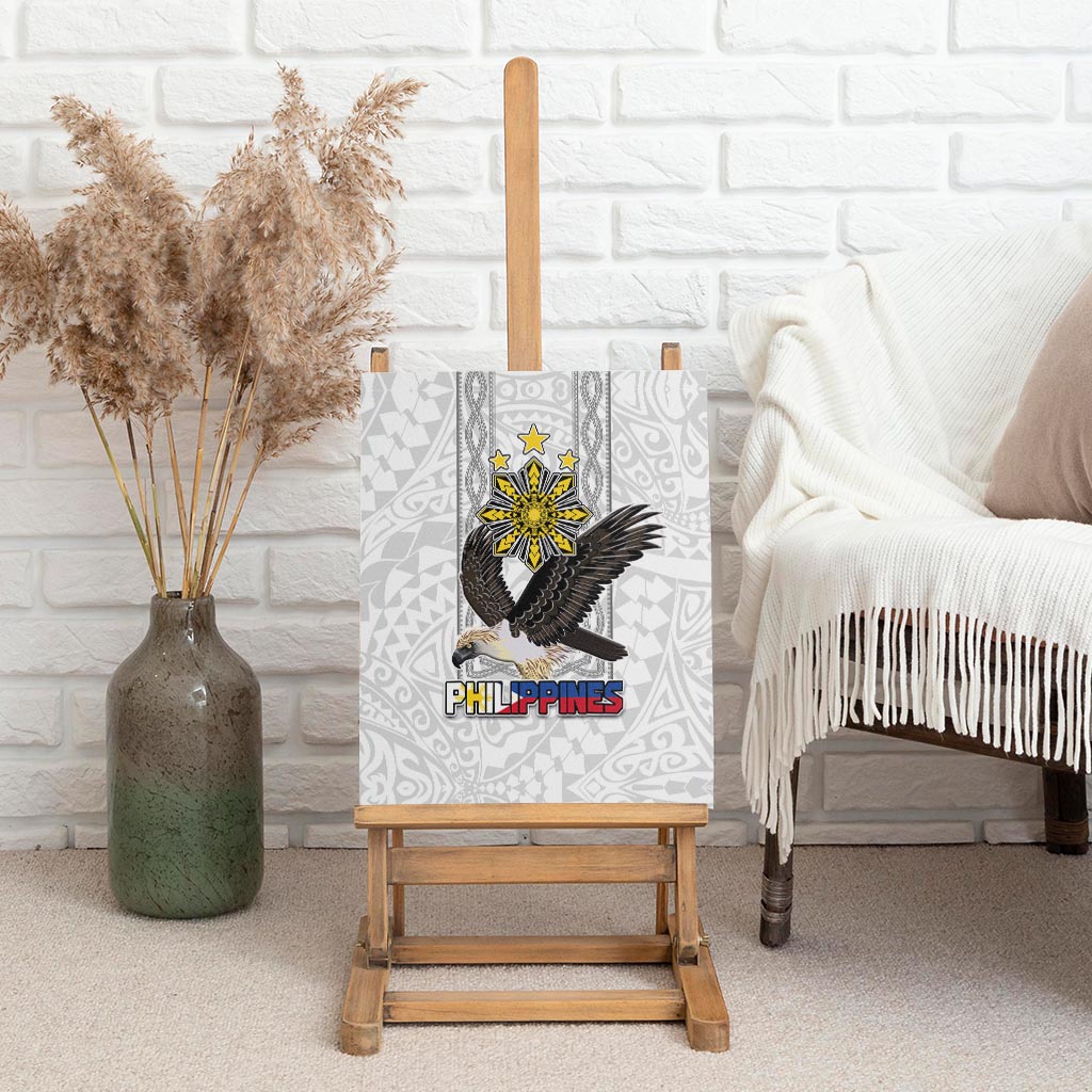 Philippines Eagle Week Canvas Wall Art Polynesian Pattern Barong Style