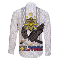 Philippines Eagle Week Family Matching Tank Maxi Dress and Hawaiian Shirt Polynesian Pattern Barong Style LT03 - Polynesian Pride
