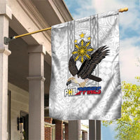Philippines Eagle Week Garden Flag Polynesian Pattern Barong Style LT03 House Flag White - Polynesian Pride