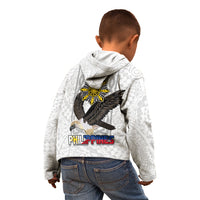 Philippines Eagle Week Kid Hoodie Polynesian Pattern Barong Style