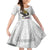 Philippines Eagle Week Kid Short Sleeve Dress Polynesian Pattern Barong Style