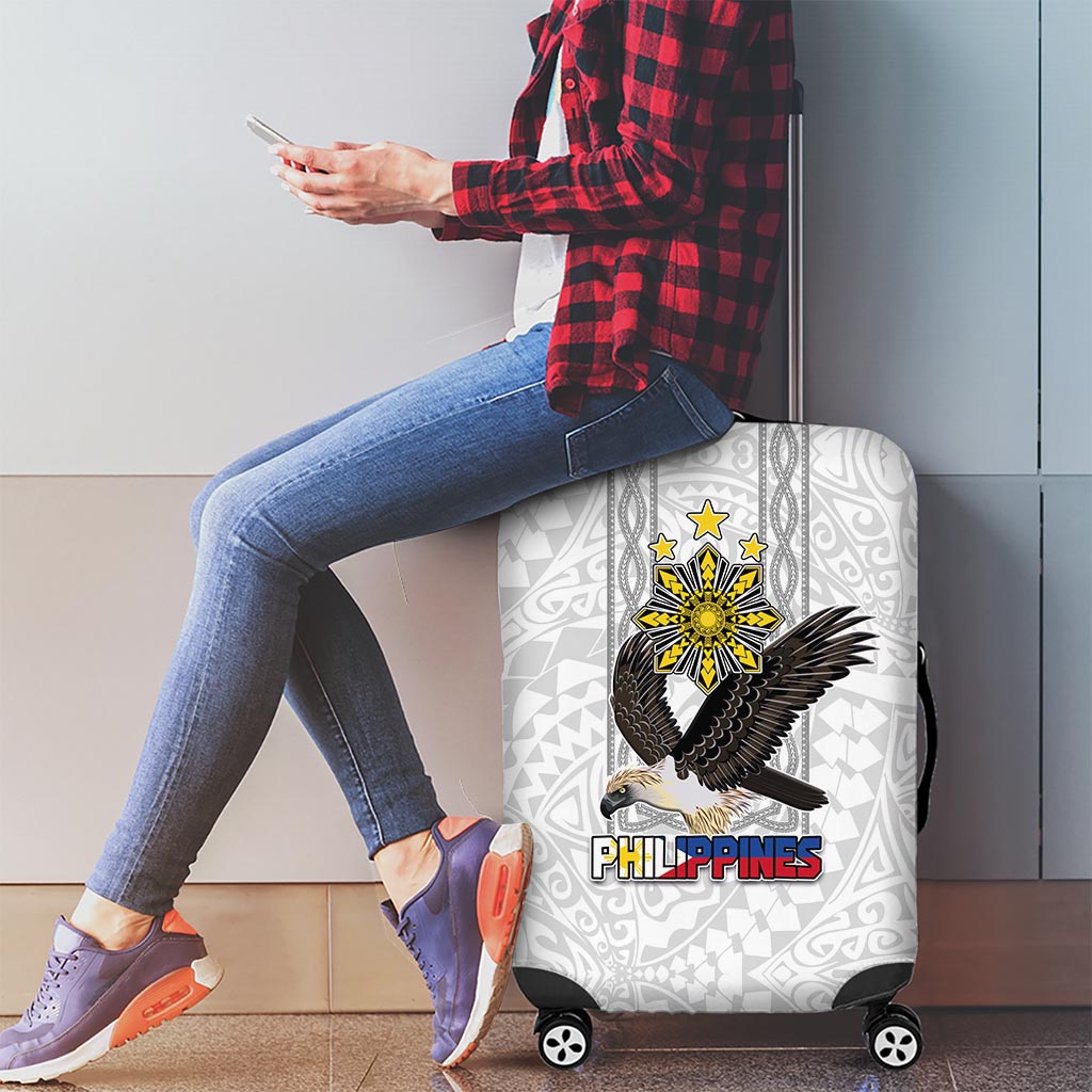 Philippines Eagle Week Luggage Cover Polynesian Pattern Barong Style LT03 - Polynesian Pride