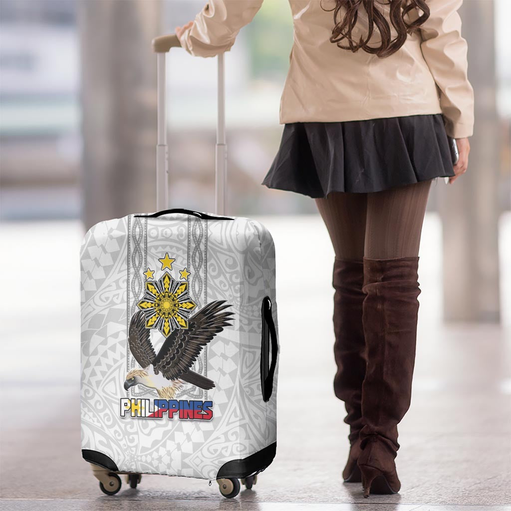 Philippines Eagle Week Luggage Cover Polynesian Pattern Barong Style LT03 - Polynesian Pride