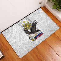Philippines Eagle Week Rubber Doormat Polynesian Pattern Barong Style