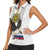 Philippines Eagle Week Women Sleeveless Polo Shirt Polynesian Pattern Barong Style
