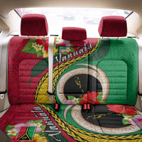 Vanuatu Tribal Boar Tusk Back Car Seat Cover Tropical Plants with Namele and Melanesian Pattern