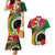 Vanuatu Tribal Boar Tusk Couples Matching Mermaid Dress and Hawaiian Shirt Tropical Plants with Namele and Melanesian Pattern
