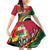 Vanuatu Tribal Boar Tusk Family Matching Off Shoulder Short Dress and Hawaiian Shirt Tropical Plants with Namele and Melanesian Pattern