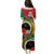 Vanuatu Tribal Boar Tusk Family Matching Puletasi and Hawaiian Shirt Tropical Plants with Namele and Melanesian Pattern