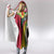 Vanuatu Tribal Boar Tusk Hooded Blanket Tropical Plants with Namele and Melanesian Pattern