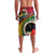 Vanuatu Tribal Boar Tusk Lavalava Tropical Plants with Namele and Melanesian Pattern