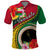 Vanuatu Tribal Boar Tusk Polo Shirt Tropical Plants with Namele and Melanesian Pattern