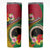 Vanuatu Tribal Boar Tusk Skinny Tumbler Tropical Plants with Namele and Melanesian Pattern