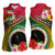 Vanuatu Tribal Boar Tusk Women Sleeveless Polo Shirt Tropical Plants with Namele and Melanesian Pattern