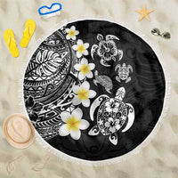 Hawaiian Plumeria Turtles Beach Blanket Polynesian Art Tattoo