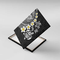 Hawaiian Plumeria Turtles Canvas Wall Art Polynesian Art Tattoo