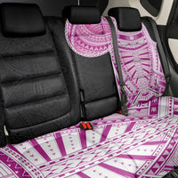 Samoan Art Tattoo Polynesian Pattern Back Car Seat Cover Pink Out Color