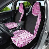 Samoan Art Tattoo Polynesian Pattern Car Seat Cover Pink Out Color