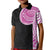 Samoan Art Tattoo Polynesian Pattern Kid Polo Shirt Pink Out Color