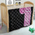 Samoan Art Tattoo Polynesian Pattern Quilt Pink Out Color