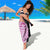 Samoan Art Tattoo Polynesian Pattern Sarong Pink Out Color