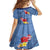 Bula Fiji Hibiscus and Plumeria Flowers Family Matching Off The Shoulder Long Sleeve Dress and Hawaiian Shirt Tapa Tattoo Polynesian Pattern
