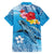 Hawaii Sea Turtle and Tropical Flowers Family Matching Tank Maxi Dress and Hawaiian Shirt Polynesian Tattoo Undersea Vibe