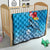 Hawaii Sea Turtle and Tropical Flowers Quilt Polynesian Tattoo Undersea Vibe