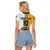 Custom Fiji and Australia Rugby Raglan Cropped T Shirt Aboriginal and Fijian Masi Pattern