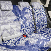 Samoa Pago Pago Aeto Back Car Seat Cover Wingstyle Blue-White Color - Polynesian Pride