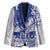 Samoa Pago Pago Aeto Blazer Wingstyle Blue-White Color - Polynesian Pride