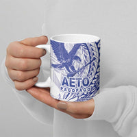 Samoa Pago Pago Aeto Ceramic Mug Wingstyle Blue-White Color - Polynesian Pride