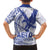 Samoa Pago Pago Aeto Family Matching Summer Maxi Dress and Hawaiian Shirt Wingstyle Blue-White Color - Polynesian Pride