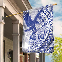 Samoa Pago Pago Aeto Garden Flag Wingstyle Blue-White Color - Polynesian Pride