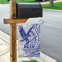 Samoa Pago Pago Aeto Garden Flag Wingstyle Blue-White Color - Polynesian Pride