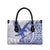 Samoa Pago Pago Aeto Leather Bag Wingstyle Blue-White Color - Polynesian Pride