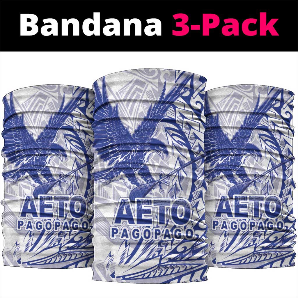 American Samoa Pago Pago Aeto Neck Gaiter Wingstyle Blue-White Color LT03