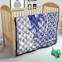 Samoa Pago Pago Aeto Quilt Wingstyle Blue-White Color - Polynesian Pride