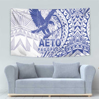 Samoa Pago Pago Aeto Tapestry Wingstyle Blue-White Color - Polynesian Pride