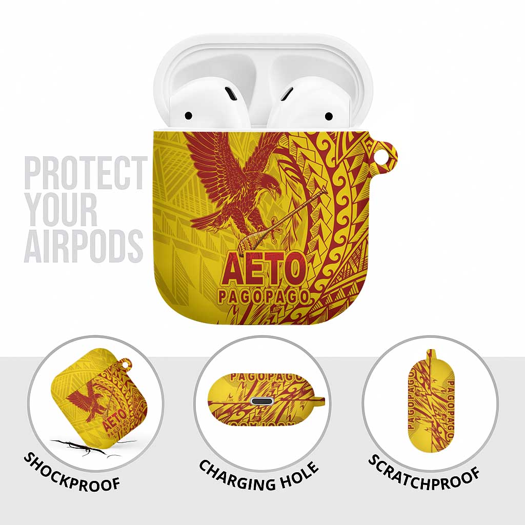 Samoa Pago Pago Aeto AirPods Case Wingstyle Red-Gold Color - Polynesian Pride