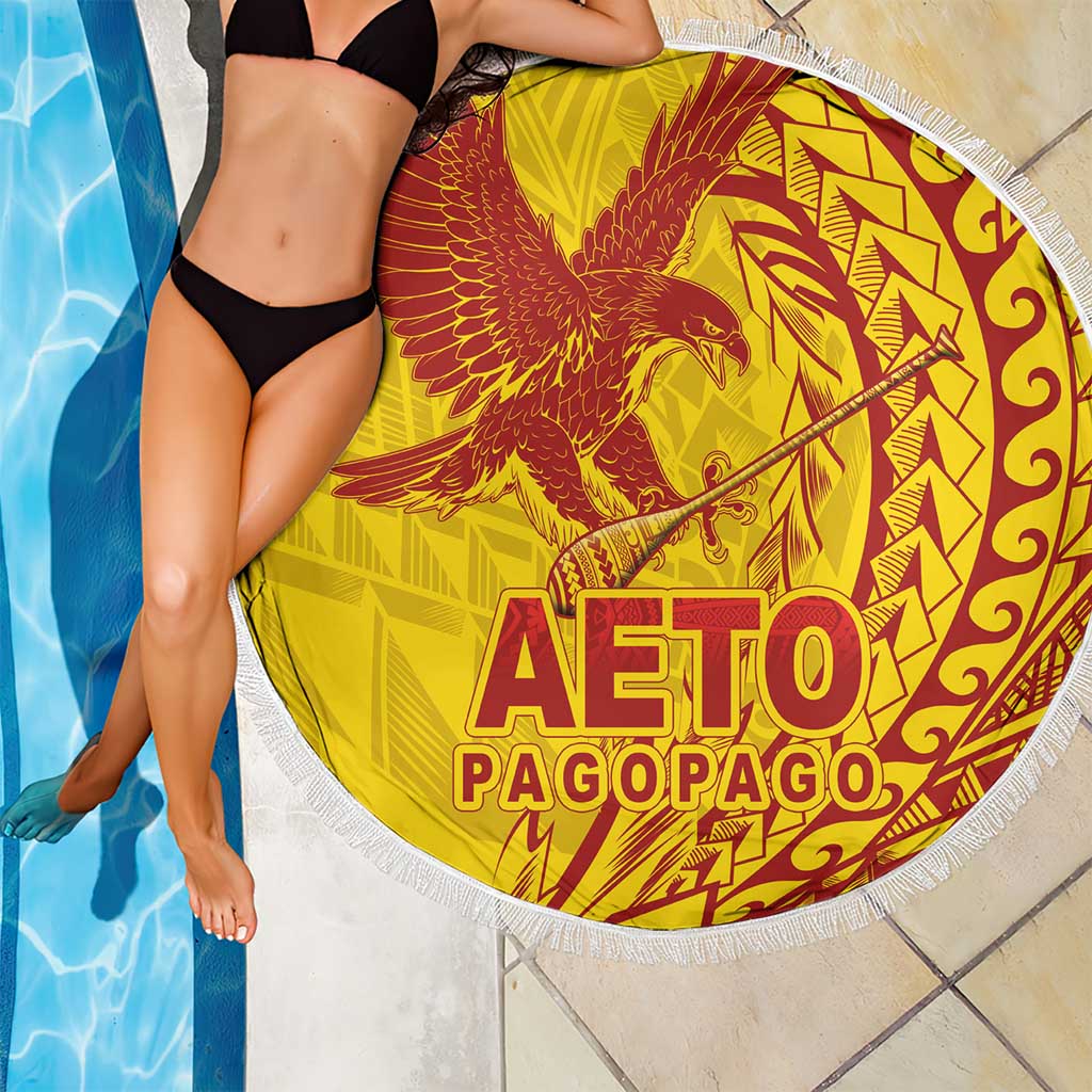 Samoa Pago Pago Aeto Beach Blanket Wingstyle Red-Gold Color - Polynesian Pride