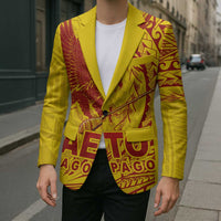 Samoa Pago Pago Aeto Blazer Wingstyle Red-Gold Color - Polynesian Pride