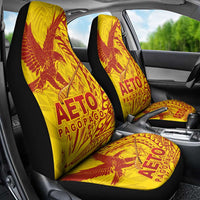 Samoa Pago Pago Aeto Car Seat Cover Wingstyle Red-Gold Color - Polynesian Pride